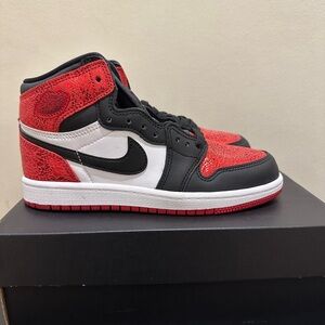 NIB Little Kid's Jordan 1 High OG FD2597 602 Varsity Red/Black-White